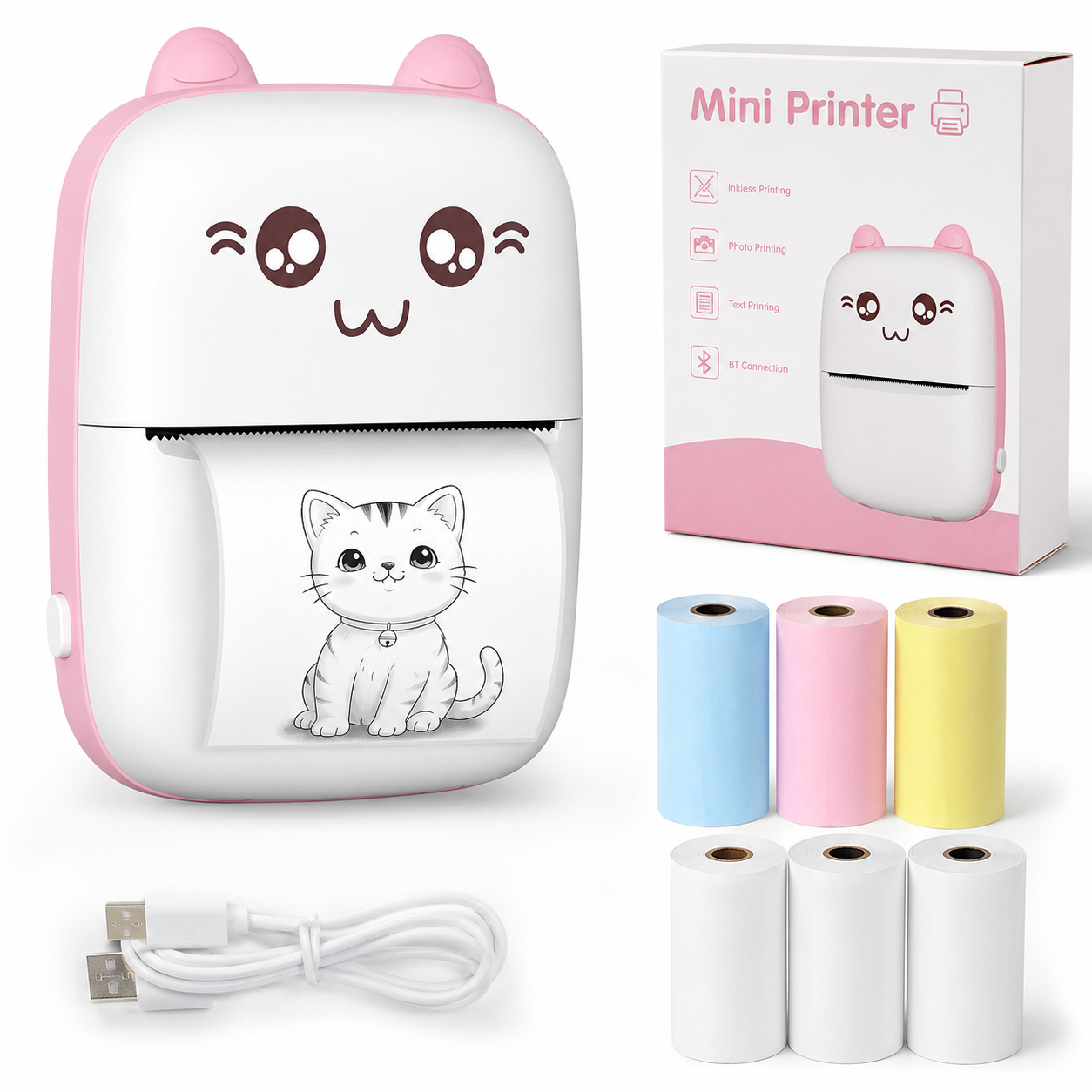 mini printer طابعة محمولة alternate view